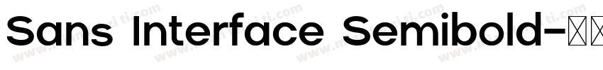 Sans Interface Semibold字体转换